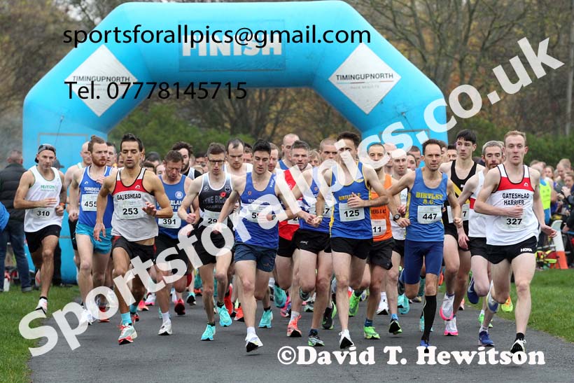 Senior Mens and Womens 2021 Heaton Memorial 10k Road Race, Town Moor, Newcastle. Photo: David T. Hewitson/Sports for All Pics